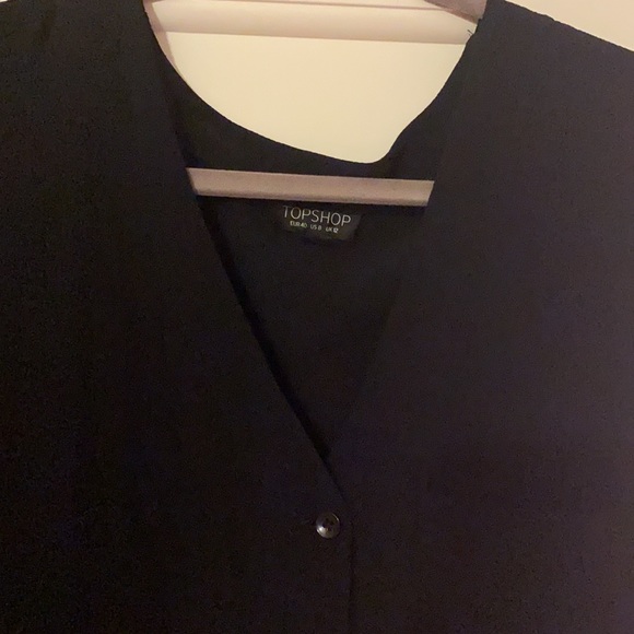 Topshop Black Button Down - Picture 3 of 6